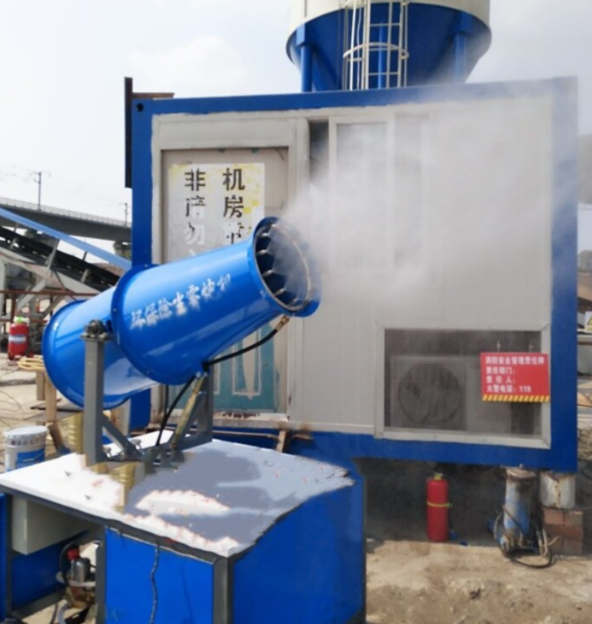 空氣炮安裝在除塵器灰斗上的現場圖片